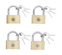 BGS Do it yourself Lucchetti in ottone, a chiave unica, 40mm, 4pz. Quantità:1