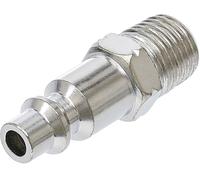 BGS Druckluft-Stecknippel 6,3 MM (1/4 ") Filettatura Esterna USA / Francia-