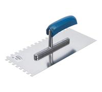 BGS Fai da te 81661 | Cazzuola dentata | Acciaio | Denti quadrati | 280 x 130 mm