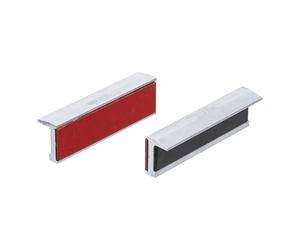 BGS Ganasce di protezione per morsa, in alluminio, l=100mm, 2pz., con supporto in plastica (rosso) Quantità:1
