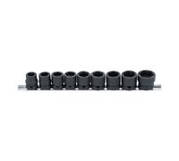 BGS Inserti a bussola esagonali, extra piatte, azionamento quadro interno 12,5mm (1/2") apertura 13 - 24mm, 9pz. Quantità:1