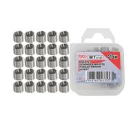 BGS Inserti filettati di ricambio M7x1,0mm, 25pz. Quantità:1