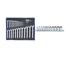 BGS Juego de llaves combinadas | medidas en pulgadas | 1/4 & quot; 1.1/4 & quot; | 25 piezas Technic Pro+ Set Di Chiavi A Bussola, 11 Pezzi, Da 1/4'