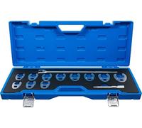 Juego de llaves de boca hexagonal abierta (crowfoot) | entrada 12,5 mm (1/2")| 20-32 mm | 13 piezas