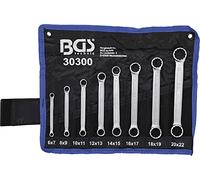 BGS Chiavi poligonali doppie extra piatte, apertura 6-22mm, 8pz. Quantità:1