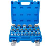 BGS Set di inserti per chiavi a bussola poligonale, azionamento quadro interno 12,5mm, apertura 8 - 36mm, 21pz. Quantità:1