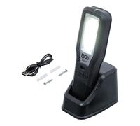 BGS 85347 - Lampada da lavoro COB LED, pieghevole, con stazione di ricarica
