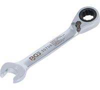 BGS Llave combinada | corta | con carraca reversible | 8 mm