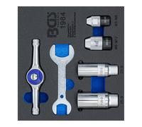 BGS Modulo per carrelli portautensili 1/6: Set cricchetto e utensili per maschiare+filettare, 6pz. Quantità:1