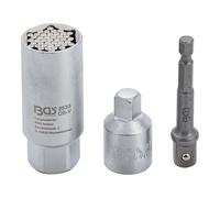 BGS Multi-inserti con set di adattatori 10mm (3/8"), apertura 9 - 21mm, 3pz. Quantità:1