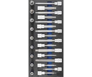 BGS Officine Mobili Inserti 1/3: Bit-Einsatz-Satz Keil-Profil (per Ribe ) 25-tl
