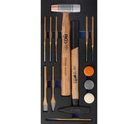 BGS Officine Mobili Inserti 1/3: Hammer- E Set 14-tlg. - 4129