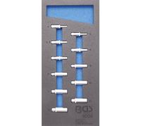 BGS Officine Mobili Inserti 1/3: Set Inserti Giradadi Esagonale Basso 11-tlg