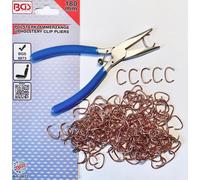 BGS Pinza Per Cuscinetti Con 200 Cuscinetti Per Sedili Auto Chiodi Sella