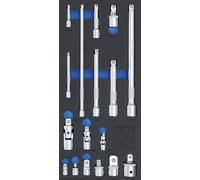 BGS Porta Attrezzi 1/3: Prolunga Adapter- E Gelenk-Satz 17-tlg
