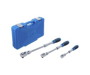 BGS Serie di cricchetti reversibili, estensibili, snodabili, 3pz. Quantità:1