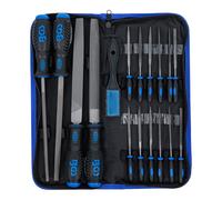 BGS 72119 | Set di lime e aghi da officina | 17 pezzi