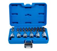 BGS Set di bit e inserti 12,5mm (1/2") con profilo a T (per TX), 27pz. Quantità:1