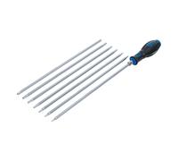 Juego de destornilladores con puntas intercambiables | perfil en T (para Torx) / T-Star (para Torx Plus) | 8 piezas