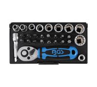 Bgs Technic Pro+ - Set Di Bussole, 28 Pezzi, 1/4"
