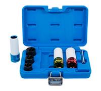 BGS 74297 - Set di chiavi a bussola con profilo a spirale, 12,5 mm, SW 17-21 mm, 7 pezzi