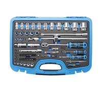 BGS Set di chiavi a bussola esagonali, azionamento 6,3mm (1/4") / 12,5mm (1/2"), 66pz. Quantità:1