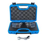 BGS 6543 | Set di chiavi combinate a cricchetto | corte | angolabili | SW 8 - 19 mm | 12 pezzi