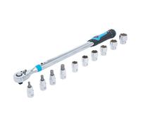 BGS Set di chiavi dinamometriche, attacco quadro interno 12,5 mm (1/2"), 40 - 200 Nm, 11 pezzi Quantità:1