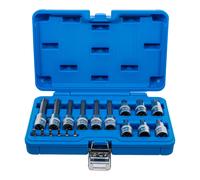 BGS 5173 | Serie di chiavi a bussola | 6,3 mm (1/4") / 12,5 mm (1/2") | profilo a T (per Torx) | 18 pz.