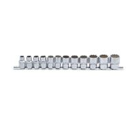 BGS Set di inserti per chiavi a bussola poligonale, azionamento quadro interno 10mm (3/8"), apertura 8 - 19mm, 12pz. Quantità:1