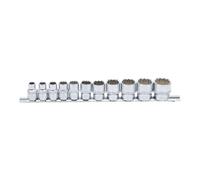 BGS Set di inserti per chiavi a bussola poligonale, azionamento quadro interno 10mm (3/8"), in pollici, 11pz. Quantità:1