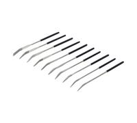 Juego de limas de diamante dobladas | curvas | 140 x 3 mm | 10 piezas