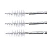 BGS technic 3078-19-N - Spazzola in nylon, 3 pezzi 19 mm con attacco esagonale da 6,3 mm (1/4")