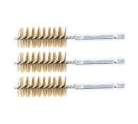 BGS 3078-19-M | Spazzola in ottone | 3 pezzi | 19 mm | Attacco esagono esterno 6,3 mm (1/4") | Spazzole con fori | per BGS 3078