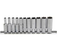 BGS Steckschlüssel-einsatz-satz Esagonale, Profondo 6,3 MM (1/4 ") Sw 4 -13 MM