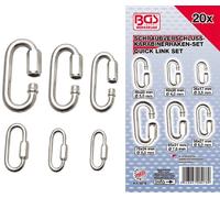 BGS Tappo a Vite Moschettone Set 20 Pezzi 8078