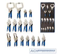 BGS technic 4495 - BGS Technic Pro+ - Set Di Pinze A Morsa, 16-tlg