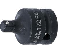 BGS 9778 | Adattatore per chiave a bussola | Quadrato interno 12,5 mm (1/2") - Quadrato esterno 6,3 mm (1/4") | Riduttore | Avvitatore a percussione