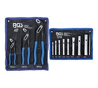 Bgs-Technic - Set 3 Pinze Per Pompa Acqua & Bgs 1218 Set Chiavi A Bussola Per Tu