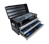 Maletín de herramientas metálico | 3 cajones | con 143 herramientas