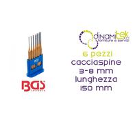 BGS1651 SET 6 PEZZI, CACCIASPINE 3-8 MM, LUNGHEZZA 150 MM BGS TECHNIC