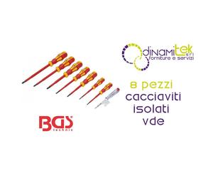 BGS35838 SET 8 PEZZI CACCIAVITI ISOLATI VDE BGS TECHNIC