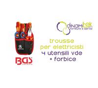 BGS35850 TROUSSE PER ELETTRICISTI, CON 4 UTENSILI VDE + FORBICE BGS TECHNIC