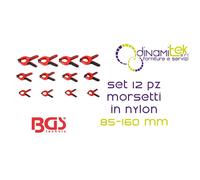 BGS59858 SET 12 PZ MORSETTI IN NYLON 85-160 MM BGS TECHNIC