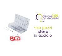 BGS6853 ASSORTIMENTO 470 PEZZI, SFERE IN ACCIAIO BGS TECHNIC