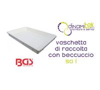 BGS74261 VASCHETTA DI RACCOLTA,CON BECCUCCIO,BIANCA,50 L BGS TECHNIC