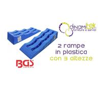 BGS74402 SET 2 PZ,RAMPE IN PLASTICA,CON 3 ALTEZZE BGS TECHNIC