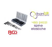 BGS8054 ASSORTIMENTO 450 PEZZI, SPINE ELASTICHE BGS TECHNIC