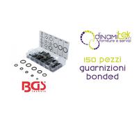 BGS9306 ASSORTIMENTO 150 PEZZI, GUARNIZIONI BONDED BGS TECHNIC