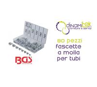 BGS9475 ASSORTIMENTO 80 PEZZI, FASCETTE A MOLLA PER TUBI BGS TECHNIC